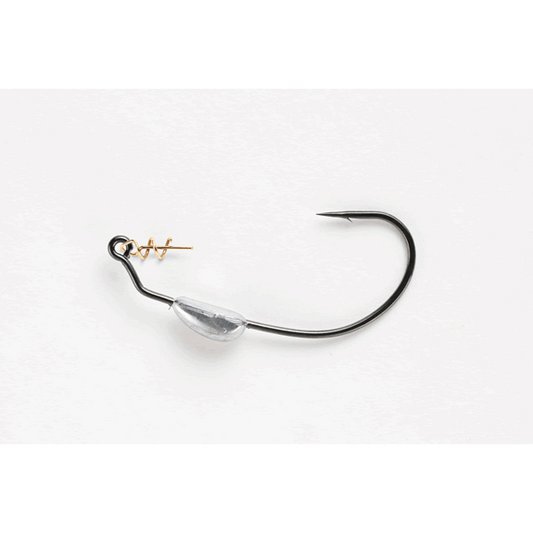 DECOY MAKISASU WEIGHTED #4/0 Worm130 (3 pcs/pack) NS BLACK fishing terminal tackle — photo 2
