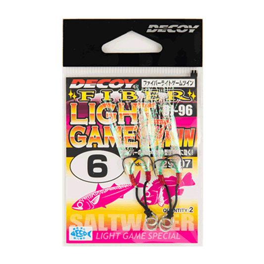 DECOY FIBER LIGHT GAME TWIN #4 DJ-96 (2 pcs/pack) NS BLACK - Britannic Trade