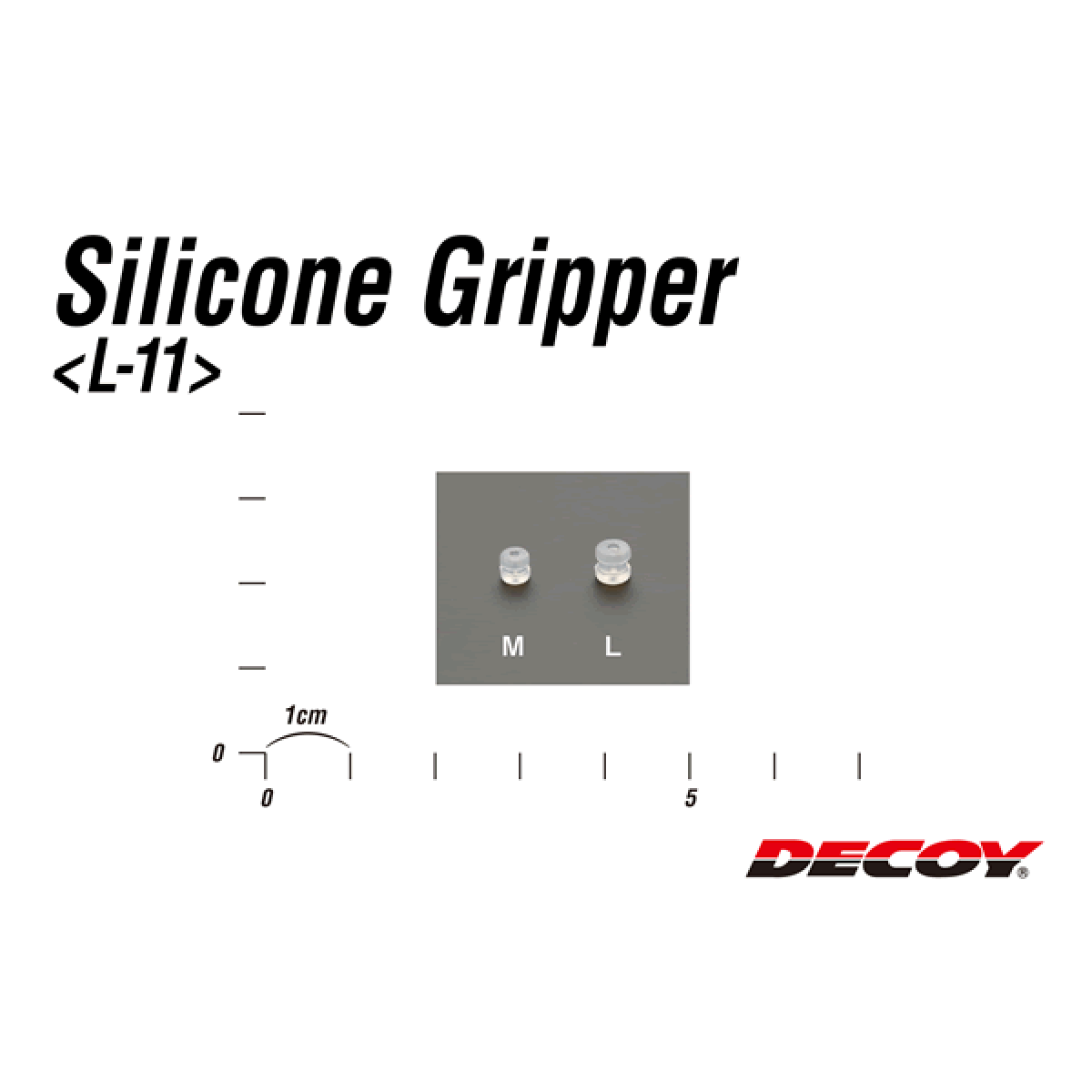 DECOY SILICONE GRIPPER M L-11 (18 pcs/pack) CLEAR