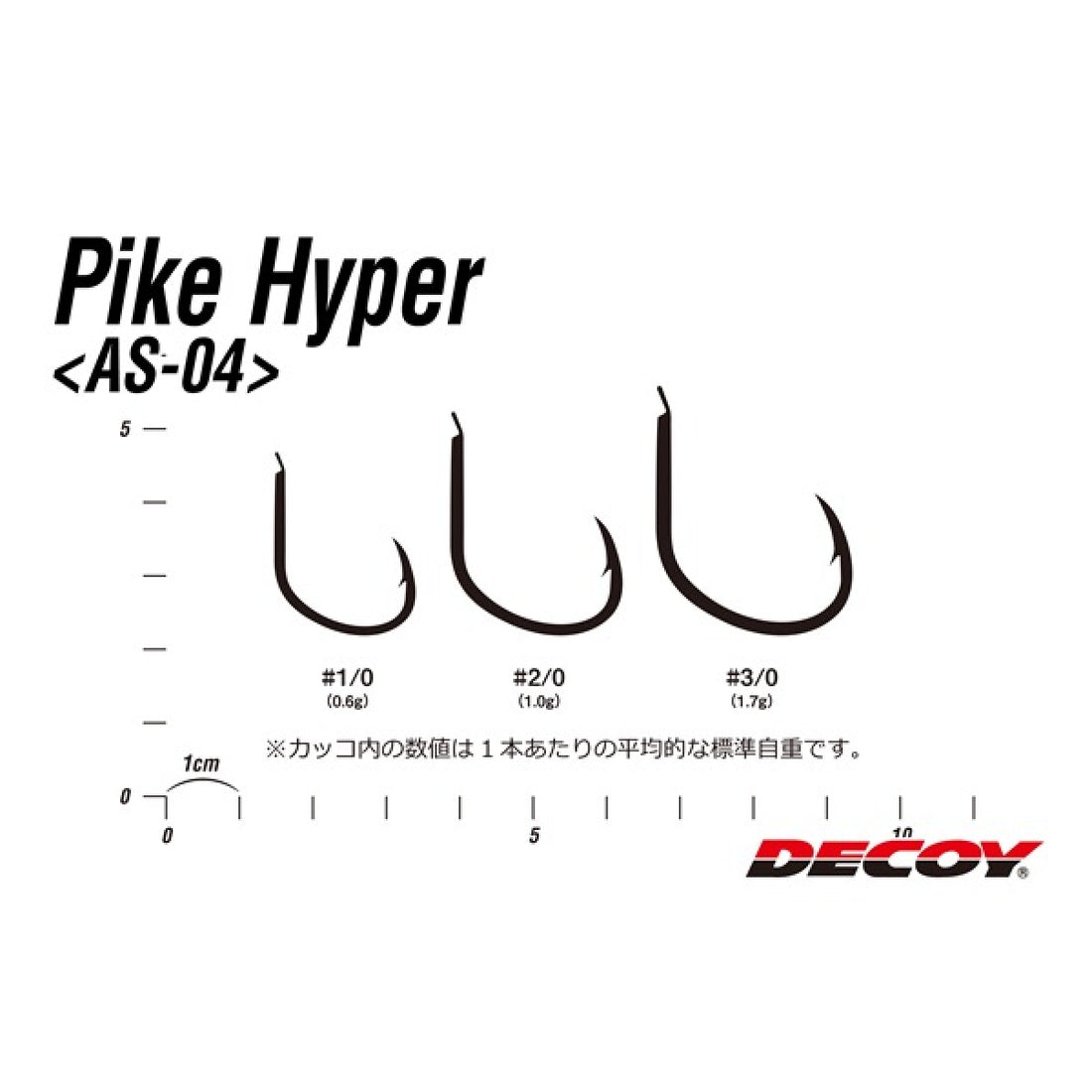 DECOY PIKE HYPER #3/0 AS-04 (5 pcs/pack) TIN fishing terminal tackle — photo 3