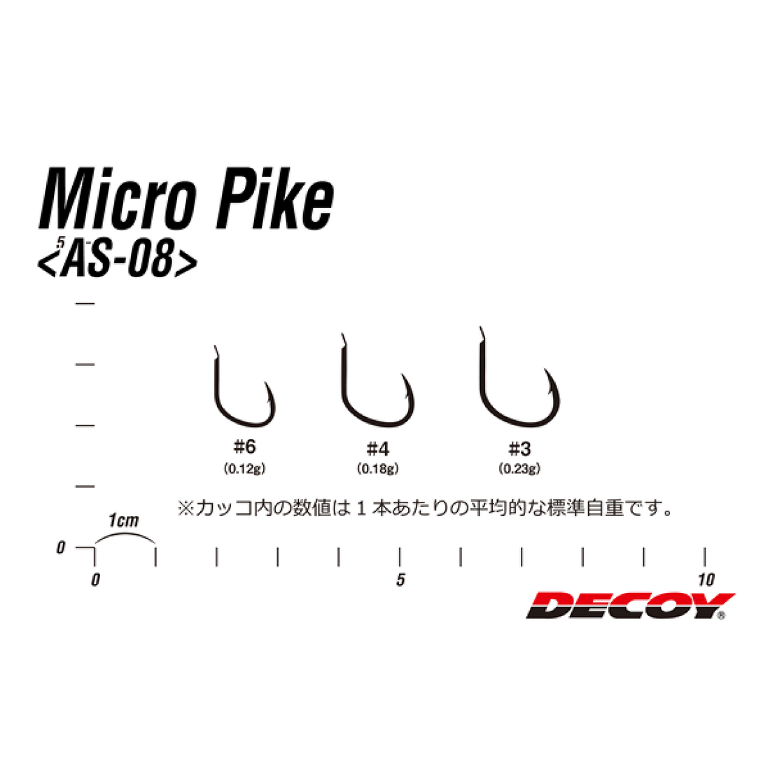 DECOY MICRO PIKE #6 AS-08 (18 pcs/pack) TIN fishing terminal tackle — photo 3