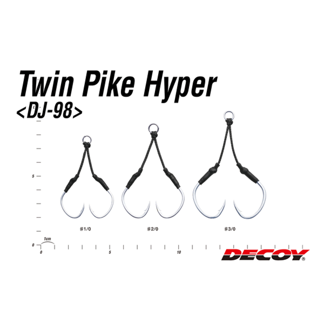 DECOY TWIN PIKE HYPER #2/0 DJ-98 (2 pcs/pack) TIN fishing terminal tackle — photo 3