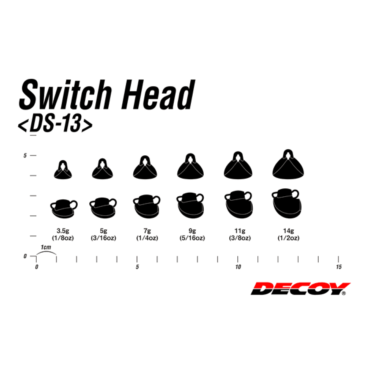 DECOY SWITCH HEAD 3.5g DS-13 GUN BLACK - Britannic Trade