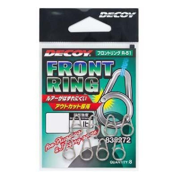 DECOY FRONT RING #2 R-51 (9 pcs/pack) Silver fishing terminal tackle