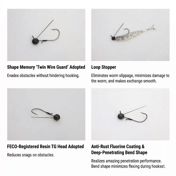 Hayabusa D-STRIKER HEAD TYPE SWIM #1 - 3.5g (3pcs/pack)