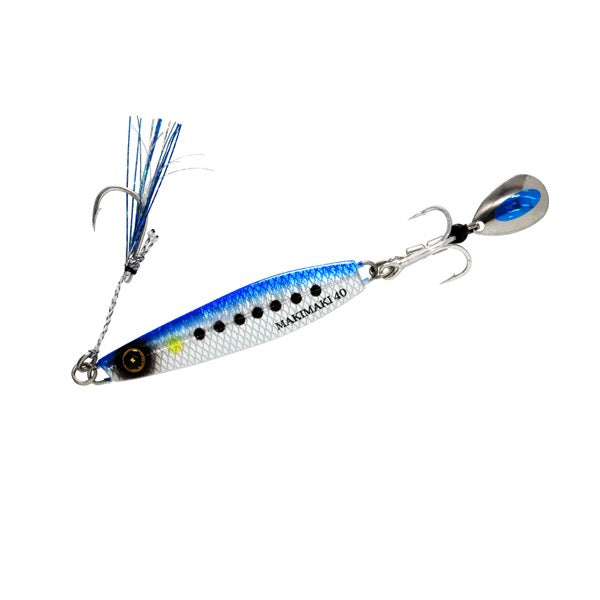 Hayabusa JACK EYE MAKIMAKI 80g #12 REALISTIC FISH SCALE BLUE SARDINE MESH LUMINESCENCE
