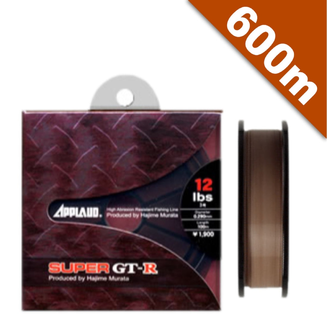 APPLAUD GT-R SUPER GT-R 12 lb - 600m NYLON CINNAMON BROWN fishing line
