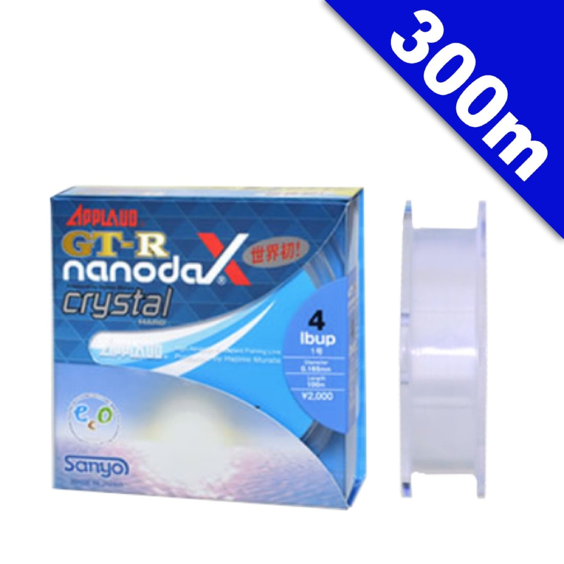 APPLAUD GT-R nanodaX CRYSTAL HARD 6 lb - 300m nanodaX CRYSTAL CLEAR fishing line