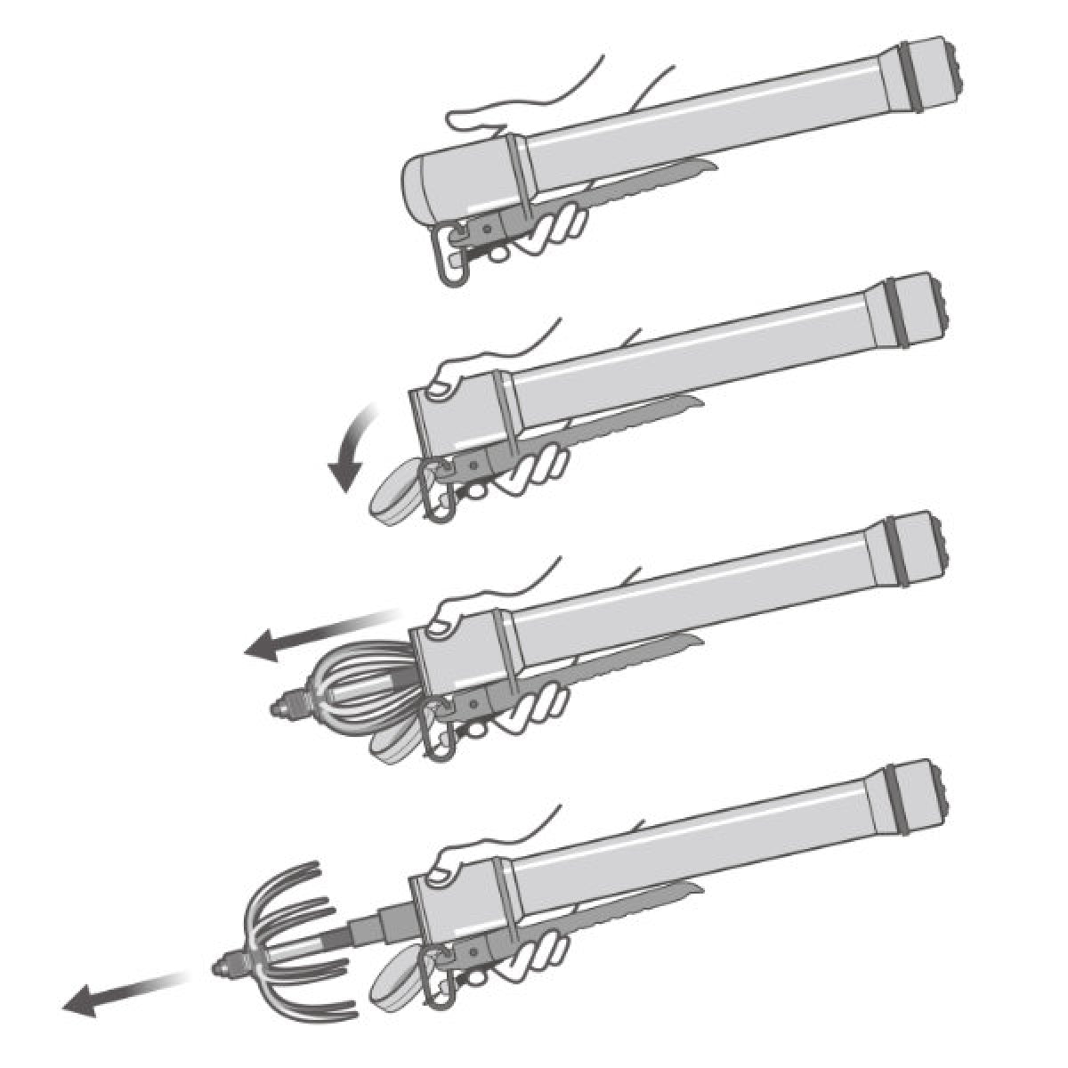 DAIICHISEIKO AUTO KING GAFF 32cm - 300cm CS300 GUNMETAL