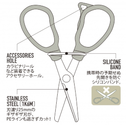 DAIICHISEIKO MC SCISSORS 25 84テ46mm 9.0g BLACK fishing accessory — photo 2