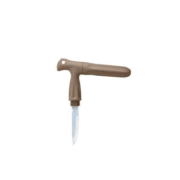 DAIICHISEIKO T-HANDLE KNIFE 164mmx57mmx24mm : 75g #70 DARK EARTH - Britannic Trade