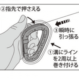 DAIICHISEIKO CARABINER KITTER 93 x 59 x 15mm BLACK - Britannic Trade