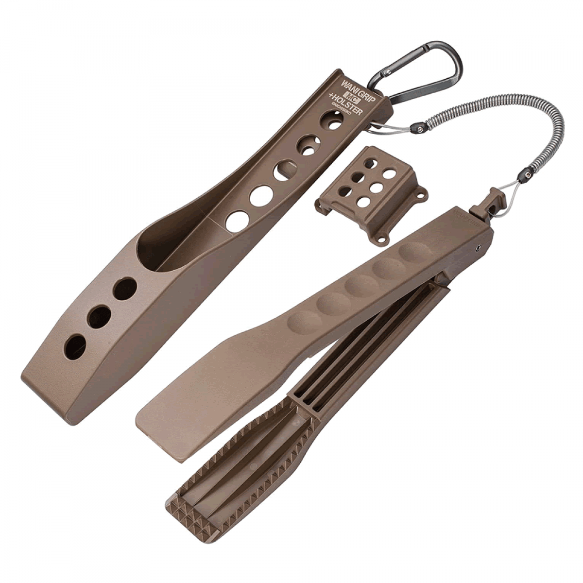 DAIICHISEIKO WANI GRIP MINI MC CUSTOM + HOLSTER DARK EARTH - Britannic Trade