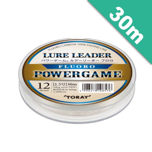 TORAY POWER GAME LURE LEADER FLUORO #1.5 (7.0 lb) - 30m NATURAL - Britannic Trade
