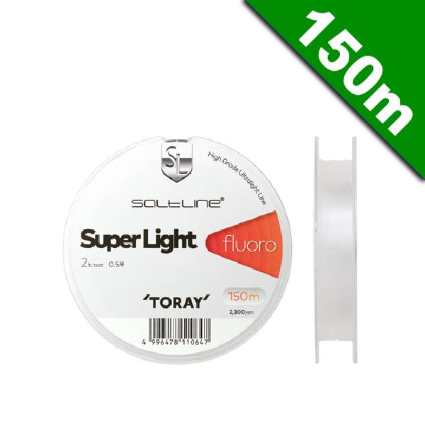 TORAY SALT LINE SUPER LIGHT FLUOROCARBON #0.5 (2 lb) - 150m FLUOROCARBON NATURAL