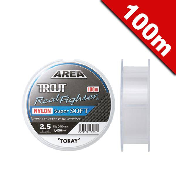 TORAY TROUT REAL FIGHTER NYLON SUPER SOFT #0.3 (2 lb) - 100m NYLON NATURAL