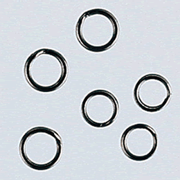Valleyhill SPLIT RING EX BLACK #3 (45lb) (18 pcs/pack) BLACK fishing terminal tackle