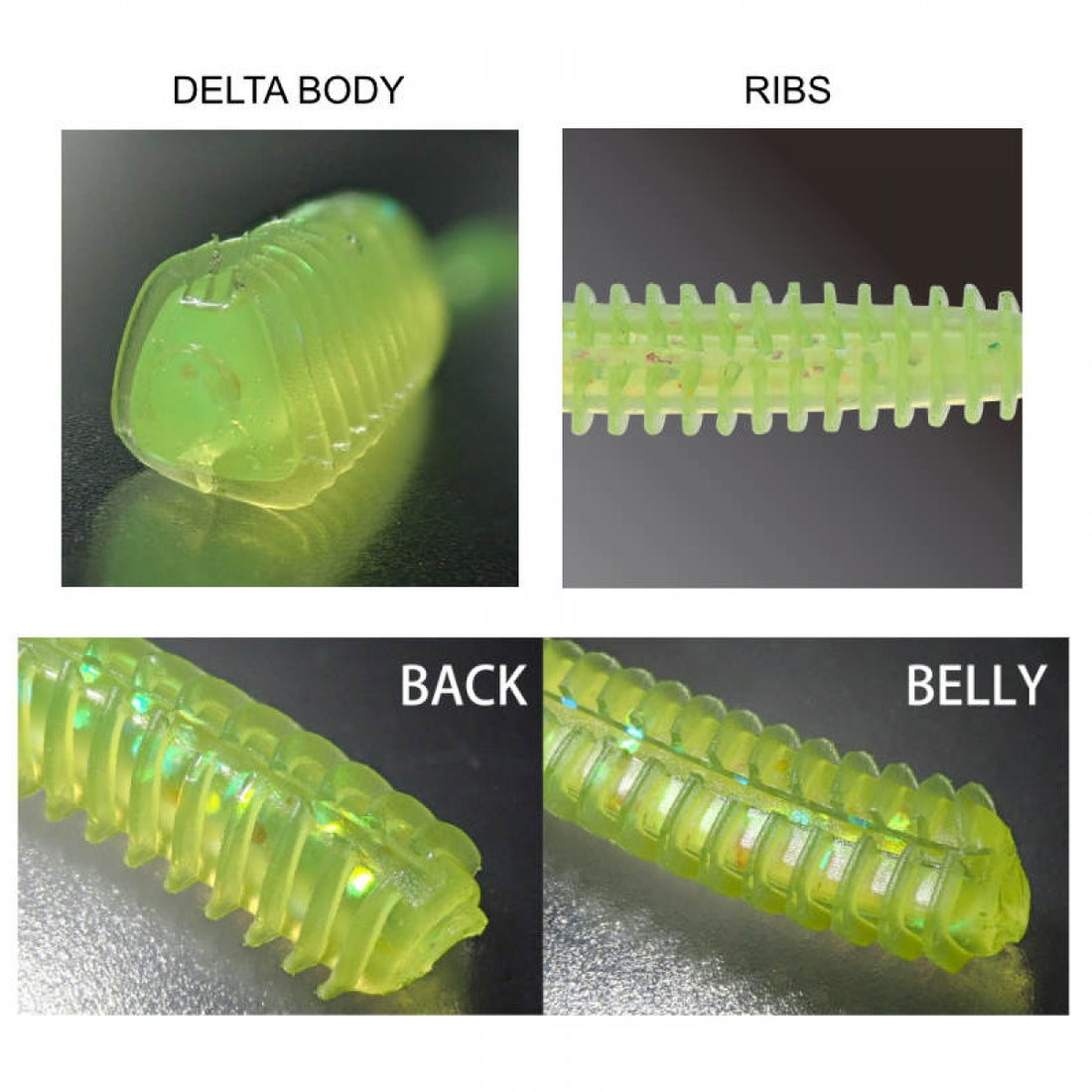 Valleyhill Aj-tate 2.5'' 2.5'' (10 pcs/pack) #09 CHART CLEAR FRAKE saltwater fishing lure — photo 3