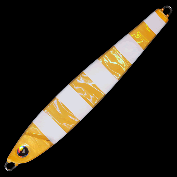 Valleyhill DRAGON Q METAL FLAT 165g 130mm : 165g #14 ORANGE / BLUE ZEBRA GLOW saltwater fishing lure