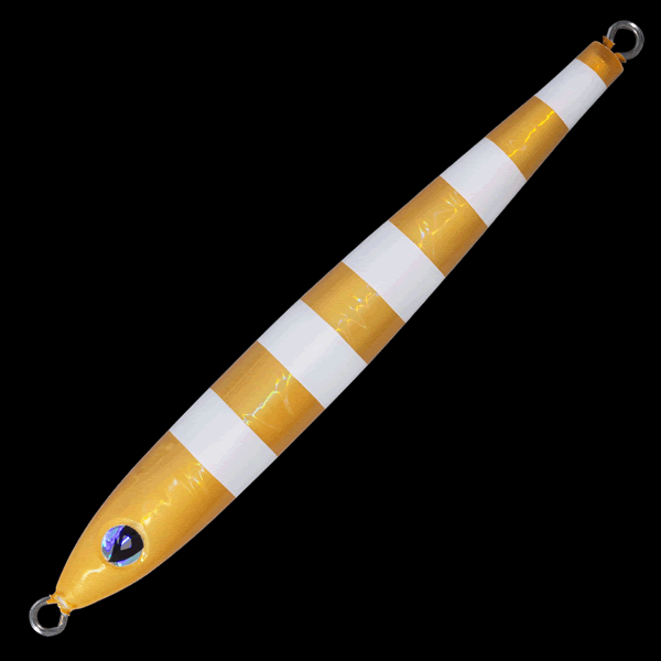 Valleyhill DRAGON Q METAL SLIM 165g 138mm : 165g #14 ORANGE / BLUE ZEBRA GLOW saltwater fishing lure