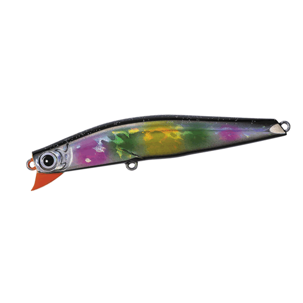 Ja-Do GOTTSUAN MINNOW 89F 89mm : 8g FLOATING 26 BLACK AURORA RAINBOW - Britannic Trade