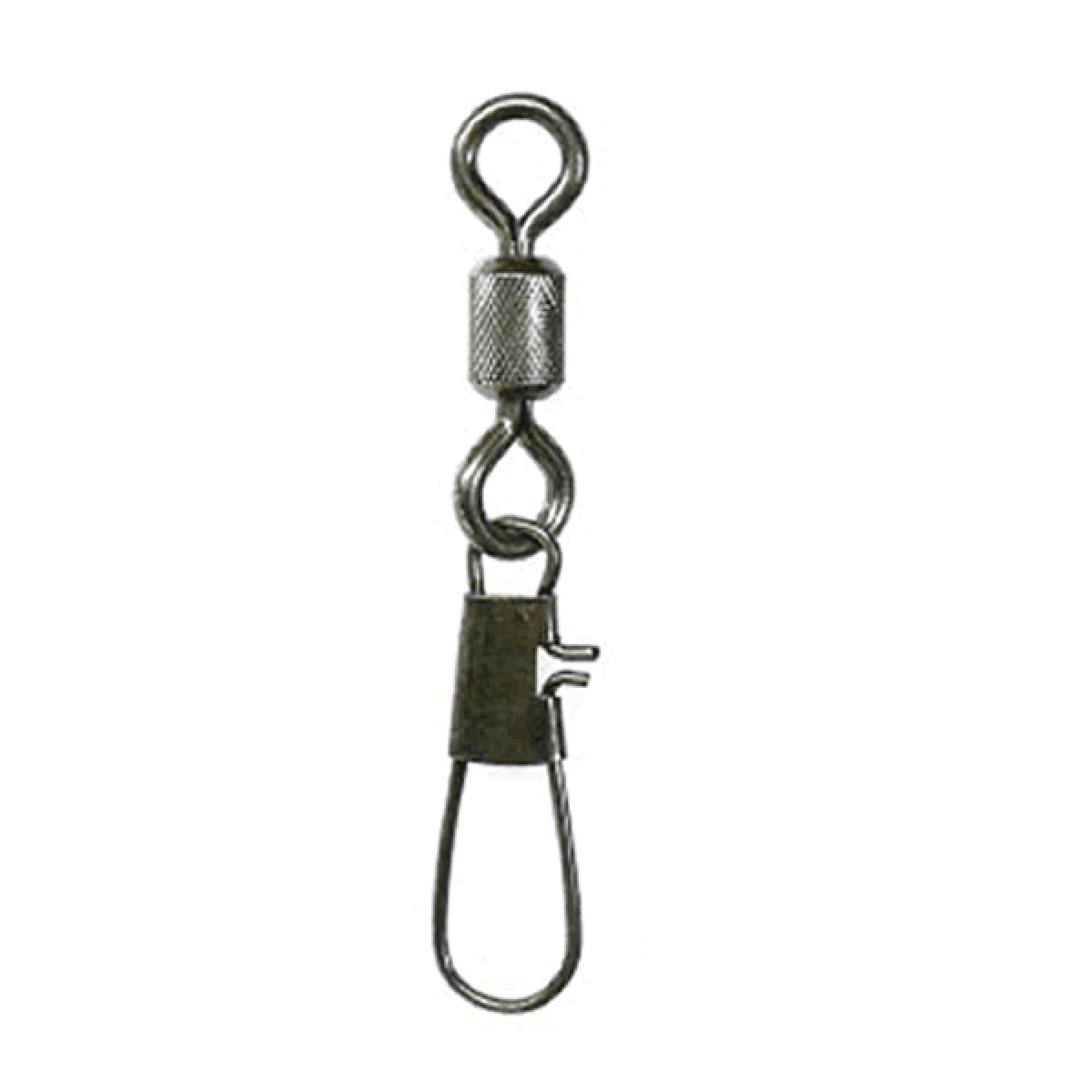 UG SWIVEL ROLLING SWIVEL WITH INTERLOCK SNAP #2/0 BLACK - Britannic Trade