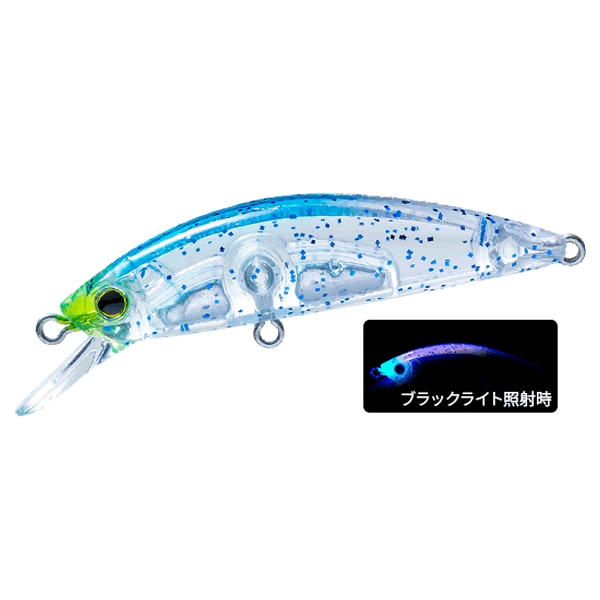 DUEL HARDCORE LG HEAVY MINNOW (S) 50 50mm : 6g SINKING F1200-KBBG-CABLE BLUE GLITTER