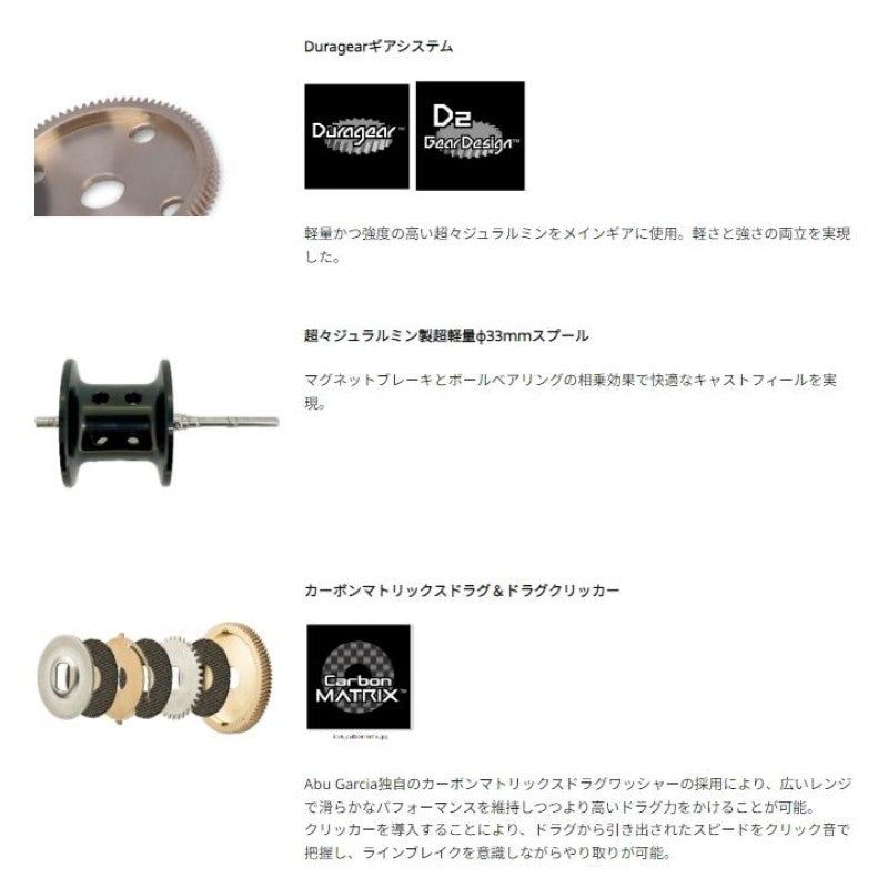 Abu Garcia ROXANI BC HS8-L Left Hand