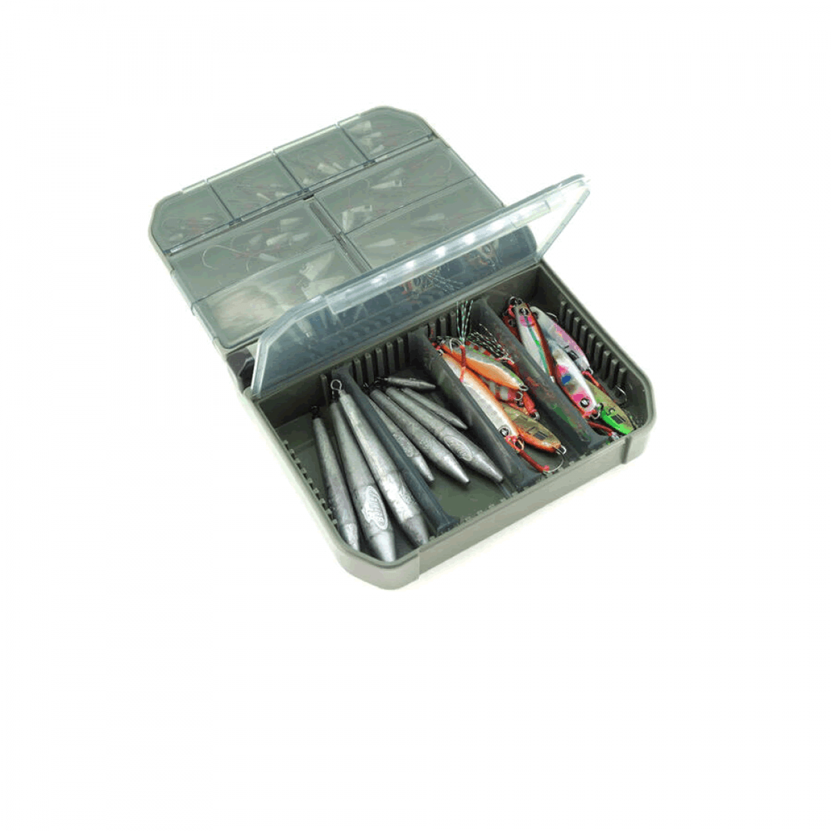Abu Garcia ABU HOOK AND SINKER CASE VS-355SD W.64mm x D.97mm x H.20mm OLIVE - Britannic Trade