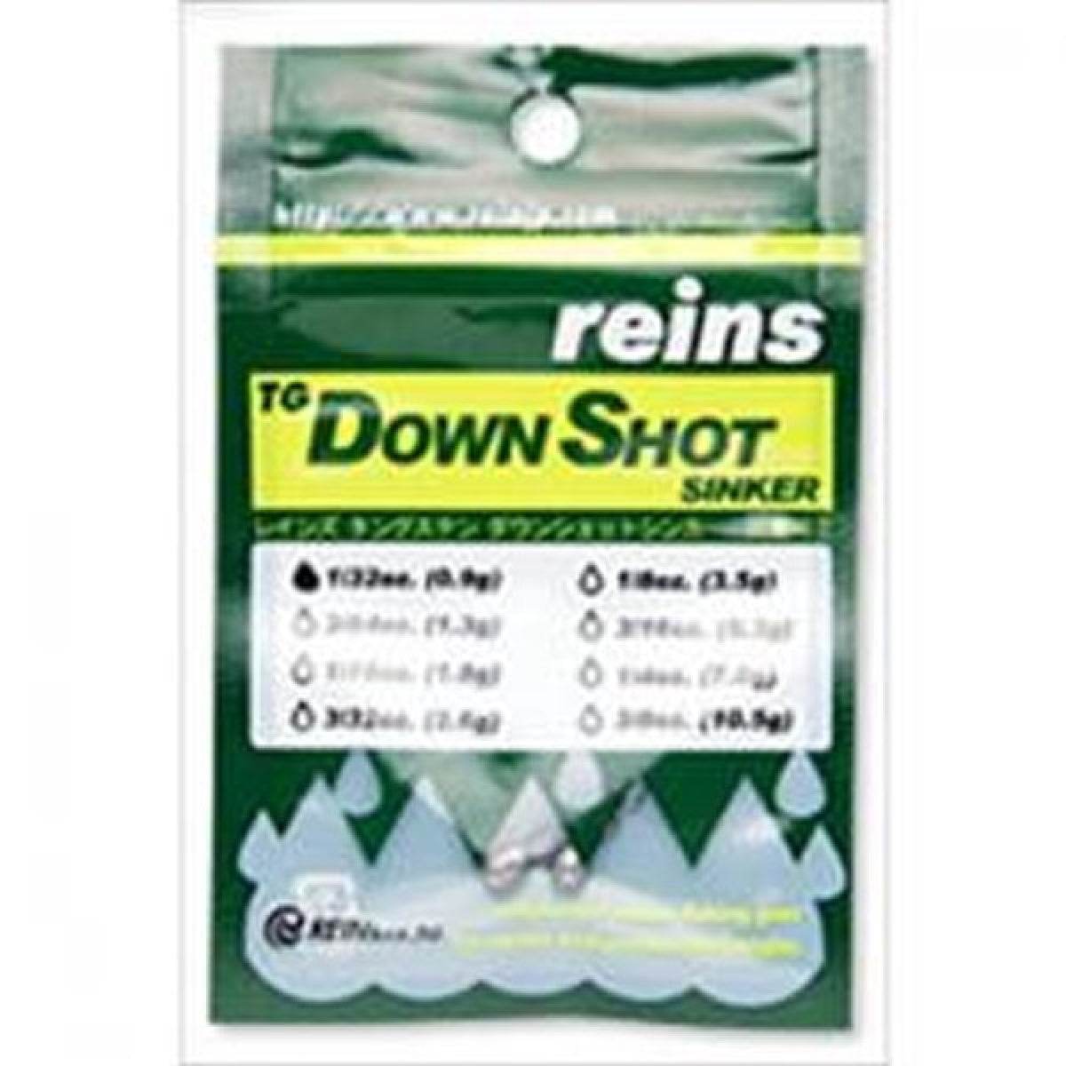 reins TG DOWN SHOT SINKER 3/32oz (4pce/pack) - Britannic Trade