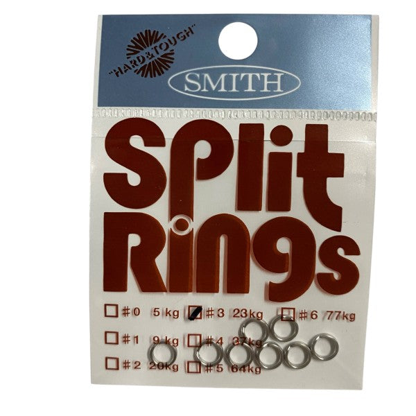 SMITH SPLIT RING STAINLESS #3 (8 pcs/pack) fishing terminal tackle
