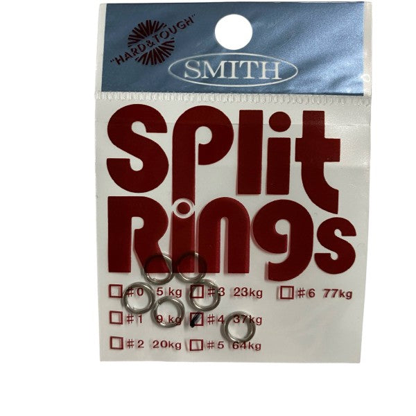 SMITH SPLIT RING STAINLESS #4 (6 pcs/pack) fishing terminal tackle