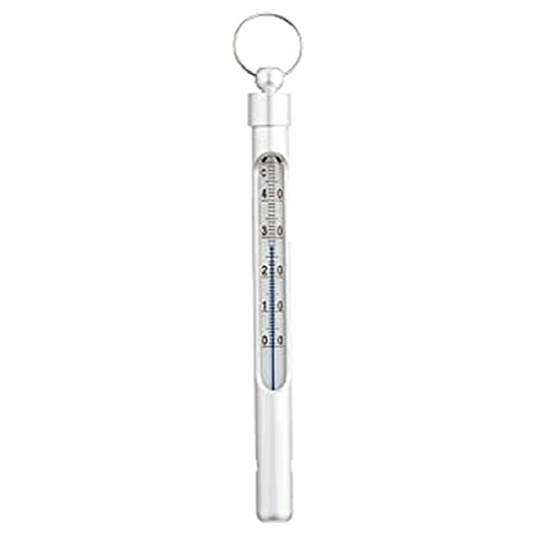 SMITH THERMOMETER WITH ENCLOSED ALUMINUM CASE SILVER