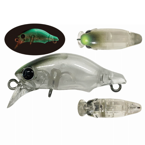 SMITH PUPPET SURFACE 31mm : 1.4g Hi-Floating 06 INVISIBLE GLOW freshwater fishing lure