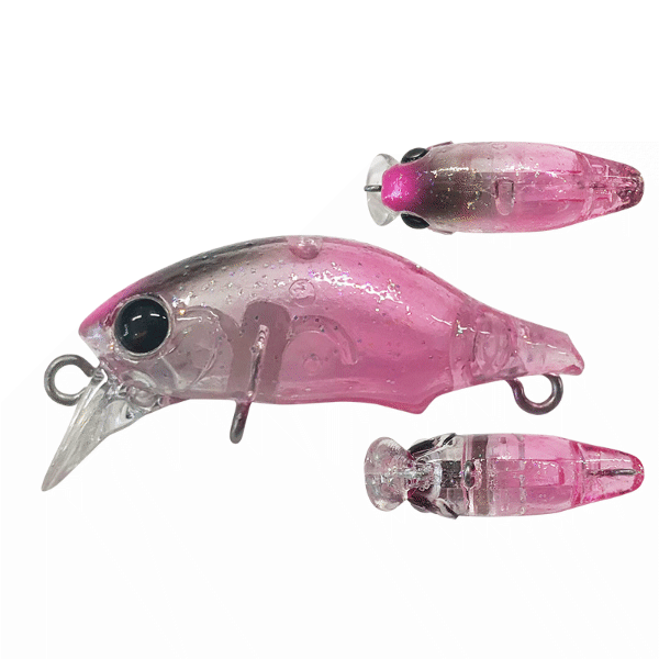 SMITH PUPPET SURFACE 31mm : 1.4g Hi-Floating 13 FP HALF PEACH freshwater fishing lure