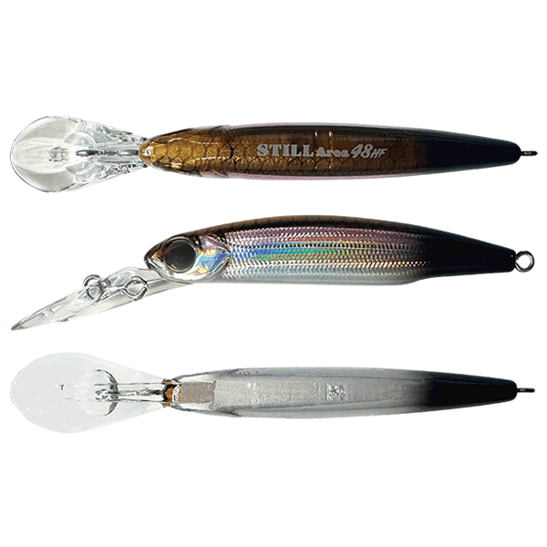 SMITH STILL AREA 48HF 48mm : 1.6g High Floating STEEL AREA 48HF 13 LASER WAKASAKI BT freshwater fishing lure