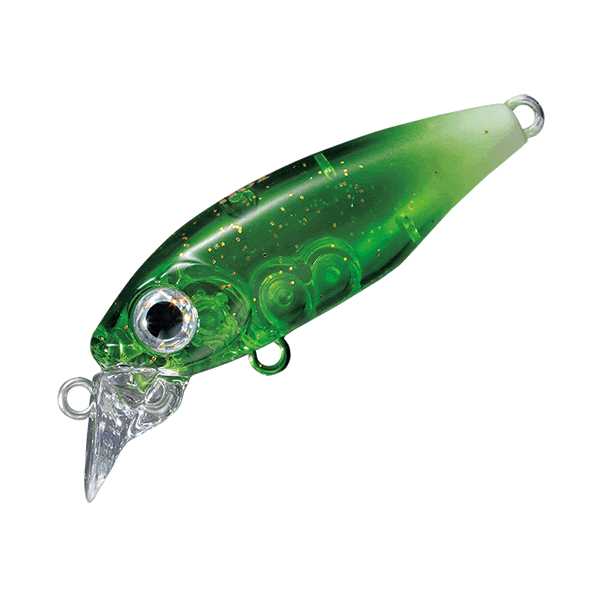 SMITH GUNSHIP 36SS 36mm : 2.5g Slow Sinking 33 KABURA GREEN GLOW saltwater fishing lure