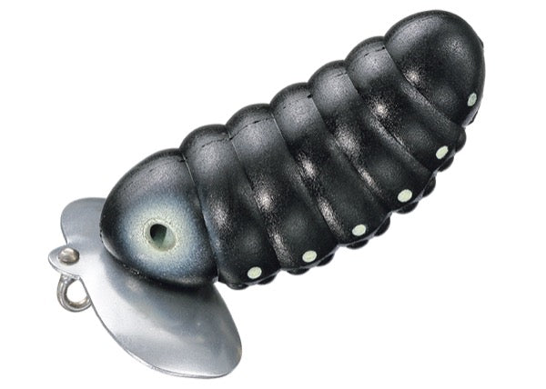 SMITH CATERPIE SOFT 60 60mm, 14.5g Floating #09 MATTE BLACK freshwater fishing lure