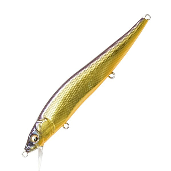 Megabass VISION ONETEN Length: 110.5mm / Weight: 1/2oz Slow Floating M Champagne Kin Kuro