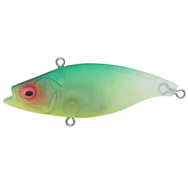 Megabass CUTVIB 55 HW 55mm : 13g Sinking SEETHROUGH MAT LIME saltwater fishing lure