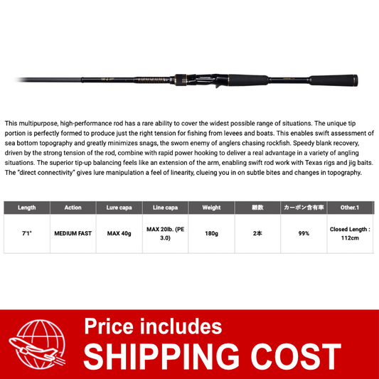 Megabass SHORELUCK SL-71HC (2 piece Casting)