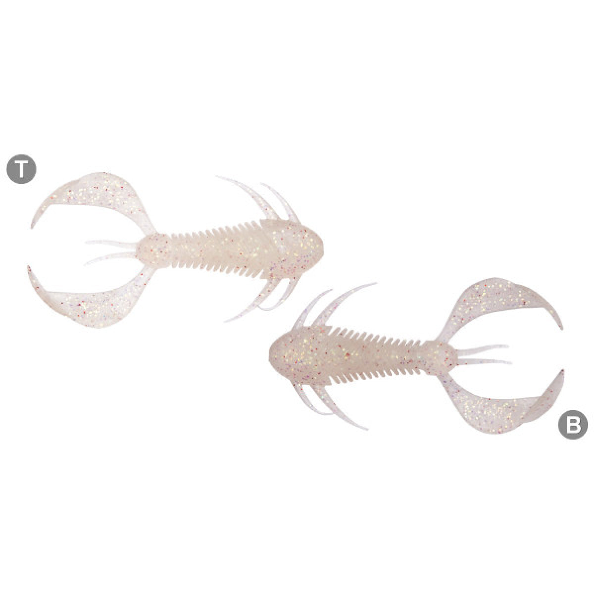 Megabass ROCK HOG 2" (10 pcs/pack) CLEAR HOLO