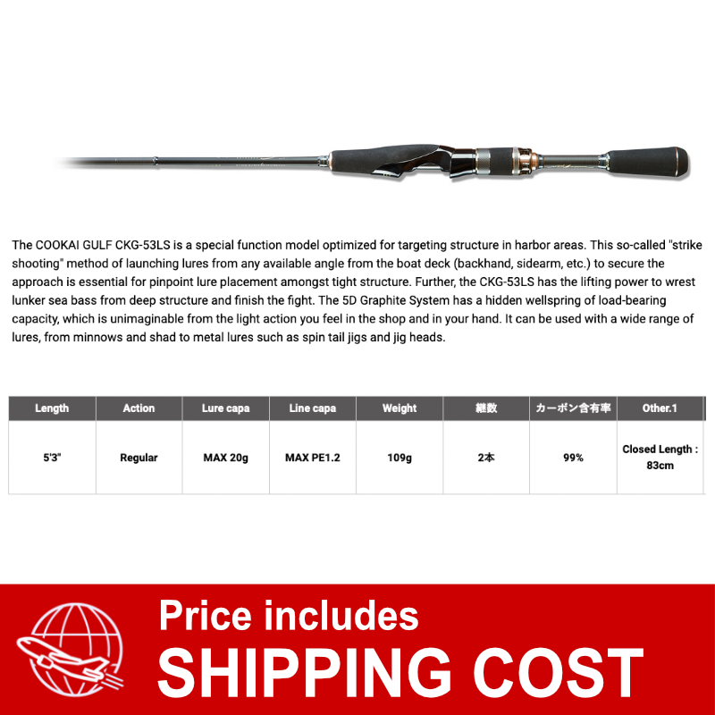 Megabass Cookai Gulf CKG-53LS (2 pieces Spinning)