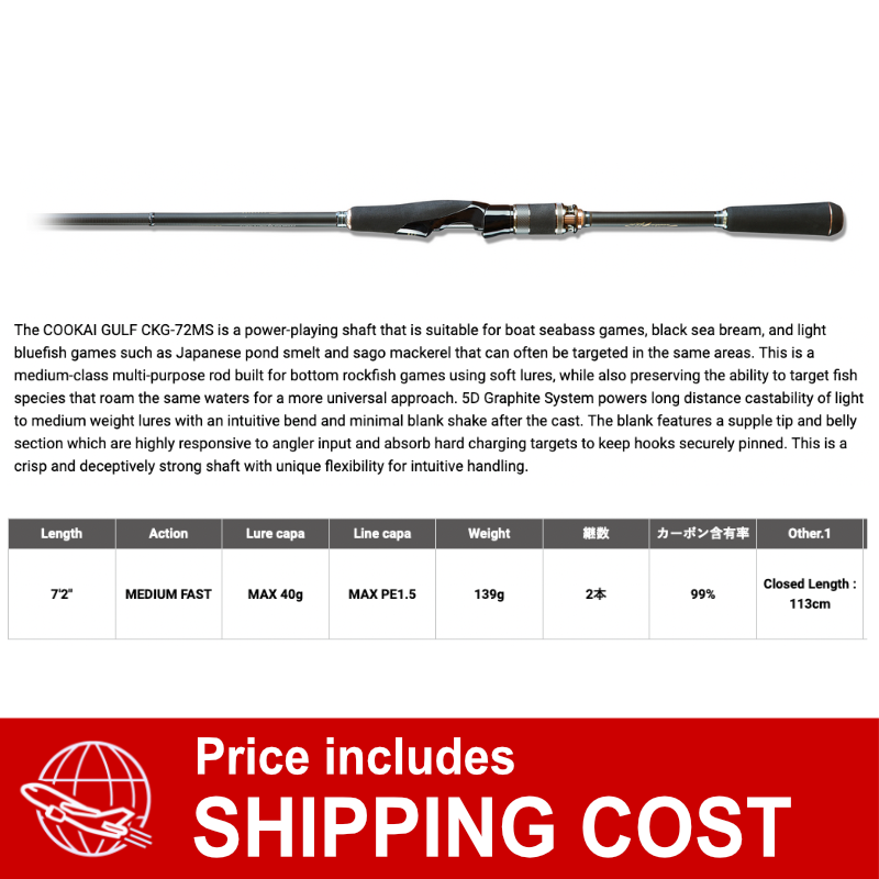 Megabass Cookai Gulf CKG-72MS (2 pieces Spinning)