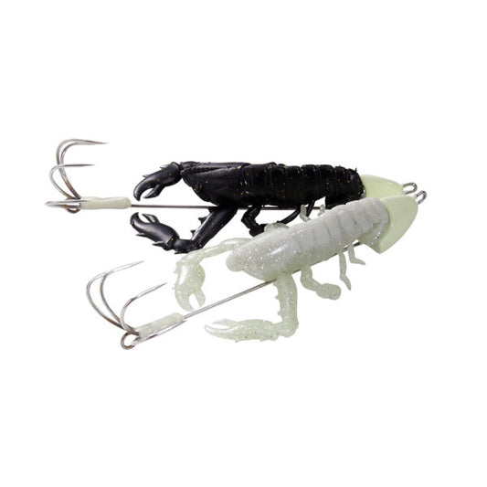 Megabass TACO-LE Soft 14g 60mm (Worm) : 14g (Sinker) GLOW WHITE/BLACK GOLD