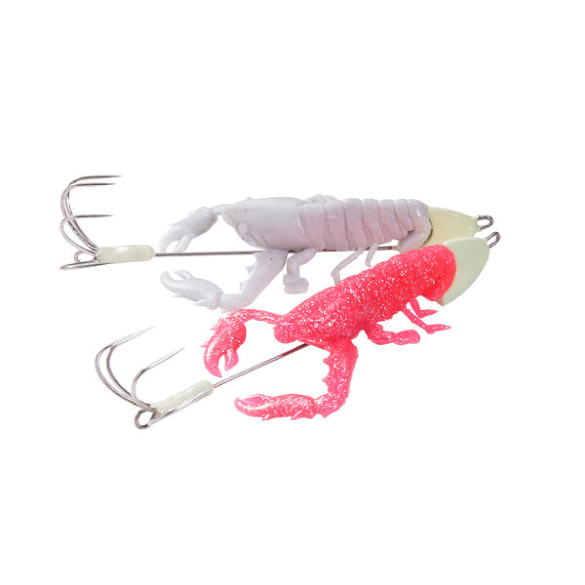 Megabass TACO-LE Soft 14g 60mm (Worm) : 14g (Sinker) BED IN PINK/SOLID WHITE