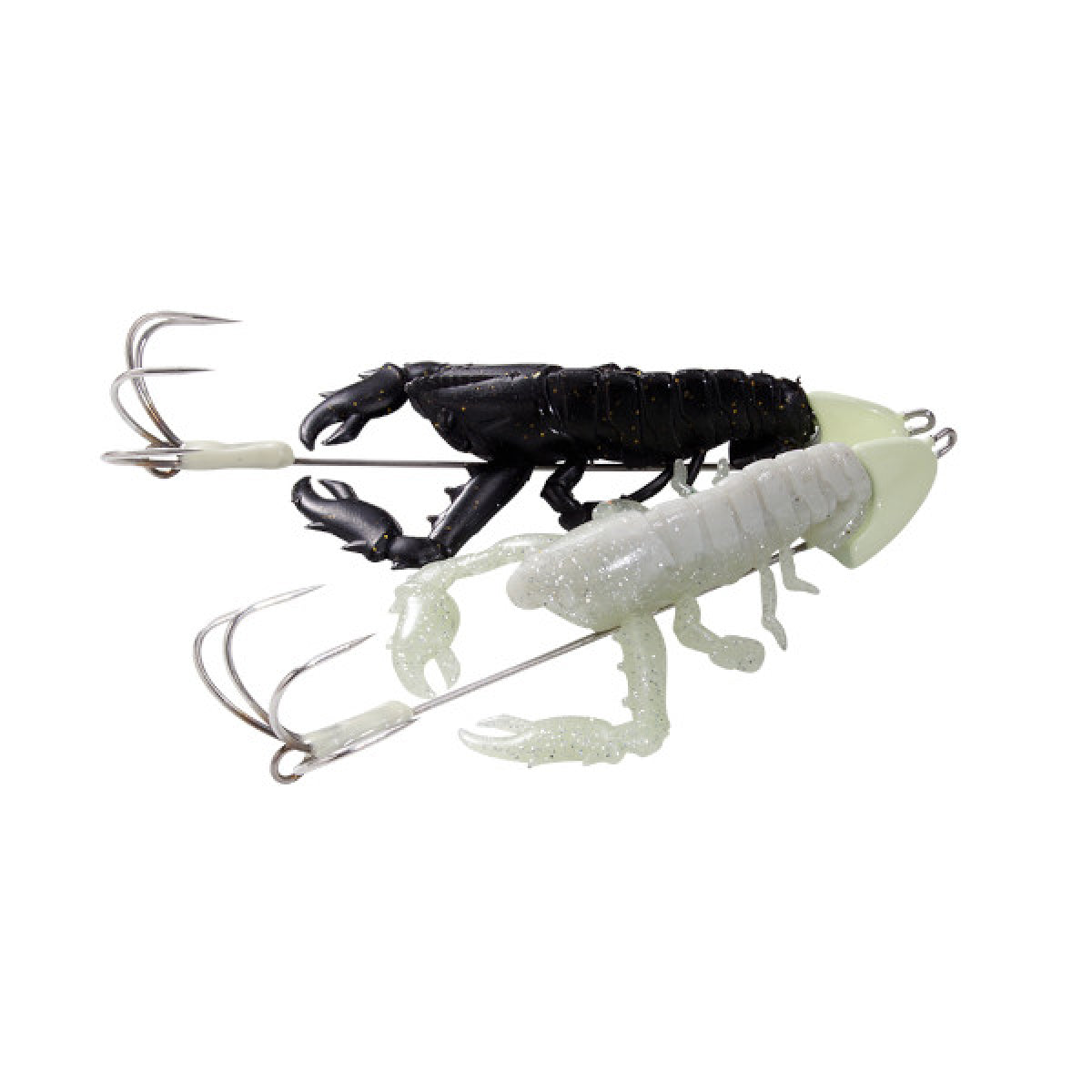 Megabass TACO-LE Soft 28g 60mm (Worm) : 28g (Sinker) GLOW WHITE/BLACK GOLD