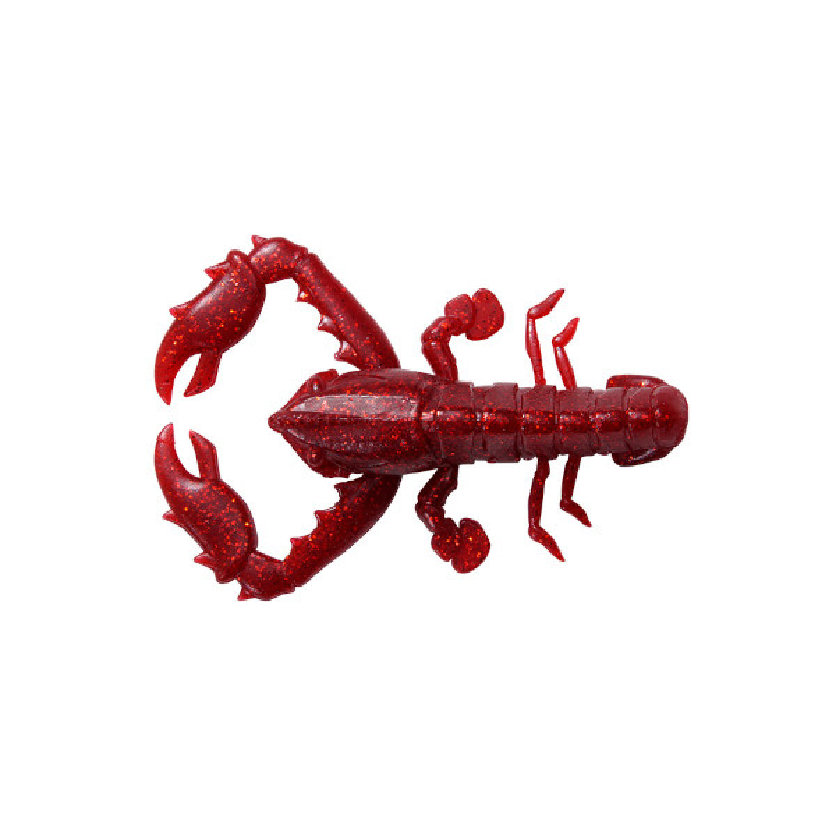 Megabass TACO-LE Soft Bait 60mm (3 pcs/pack) RED/RED FLAKE