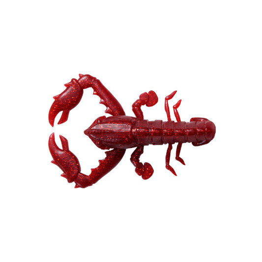 Megabass TACO-LE Soft Bait 60mm (3 pcs/pack) RED/RED FLAKE