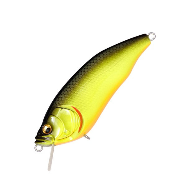 Megabass IXI FURIOUS 0.5 Length: 64mm / Weight: 1/4oz (approx. 7g) Floating B.B.C (Black Back Chart)